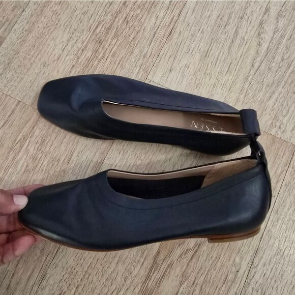 New Essen The Foundation Flat - Navy Size US 7.5 Leather - Picture 2 of 12